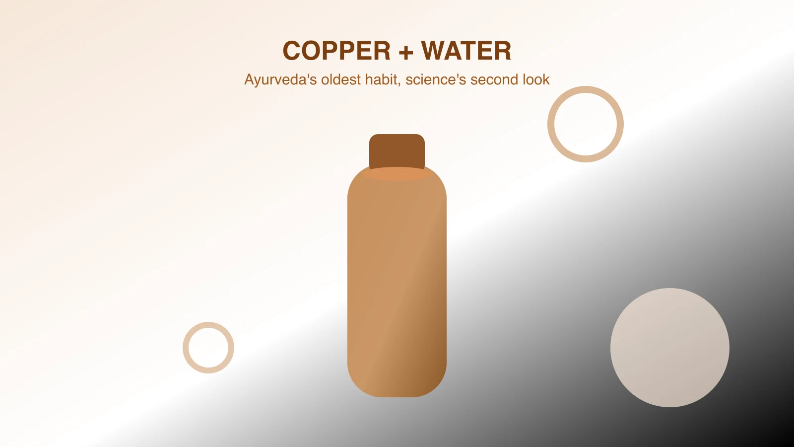 Benefits of Drinking Water from a Copper Bottle